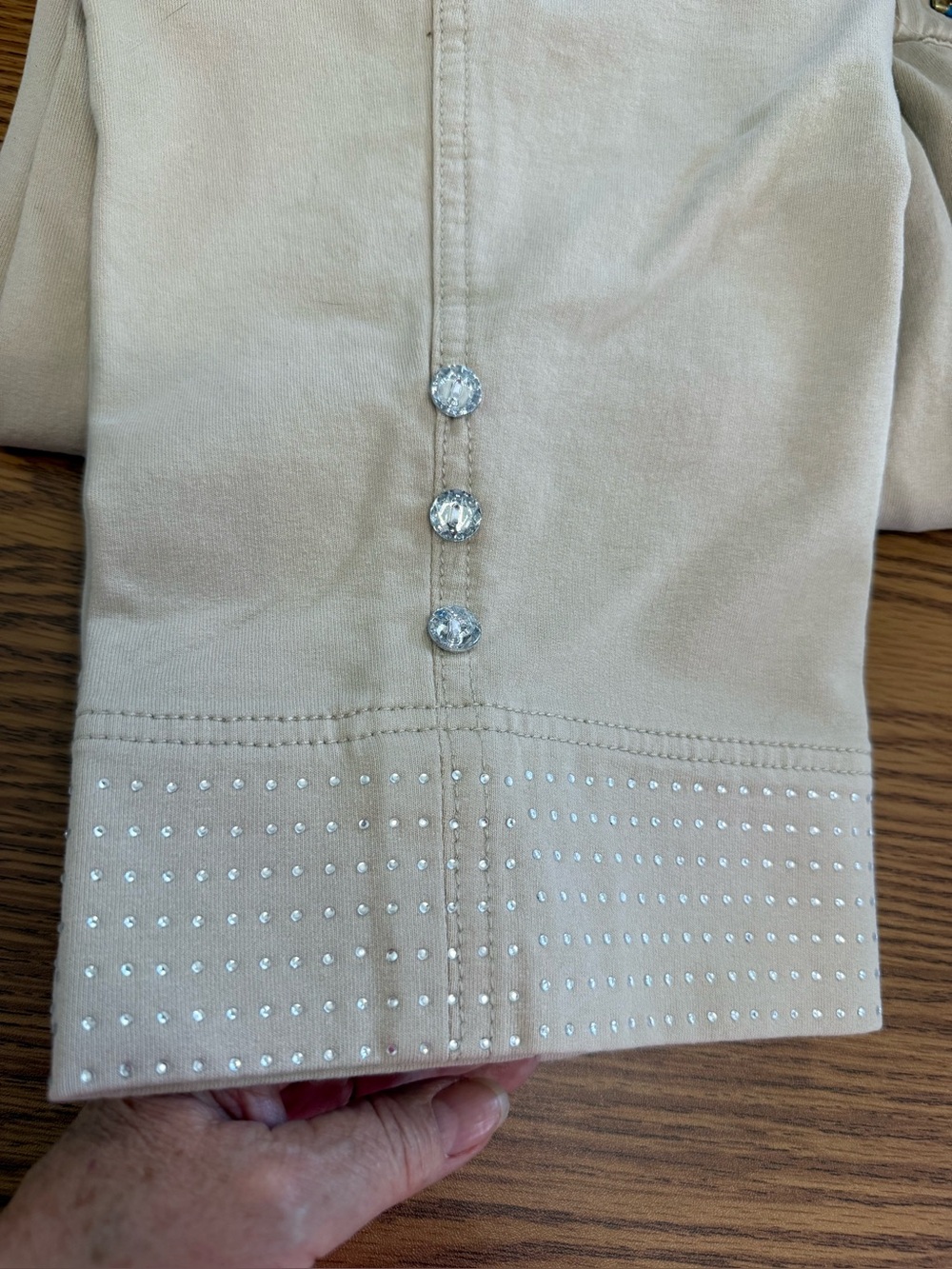 Bling Quacker Factory Sand Dream Jeannes Capris, Pedal Pushers, Skimmer-Stretch - Picture 7 of 16